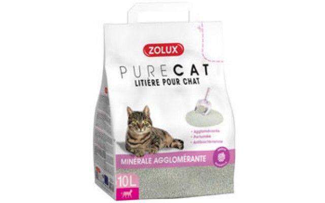 Klontervormende geparfumeerde antibacteriële kattenbakvulling Purecat ref. 476 317