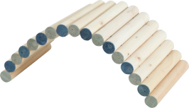 Brug voor gemakkelijke doorgang van de ene kooi naar de andere (OPTIONEEL)