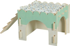 Houten konijnenhuisje L