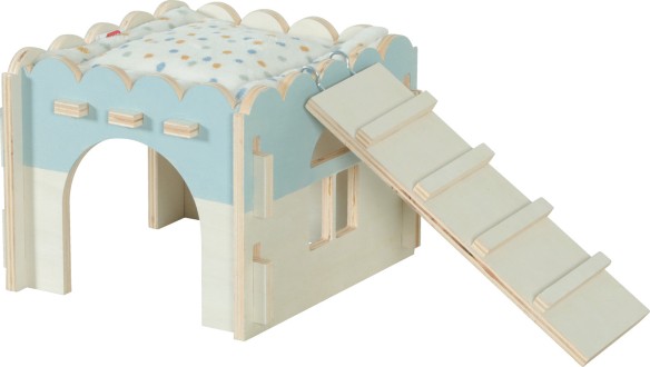 Houten caviahuisje L