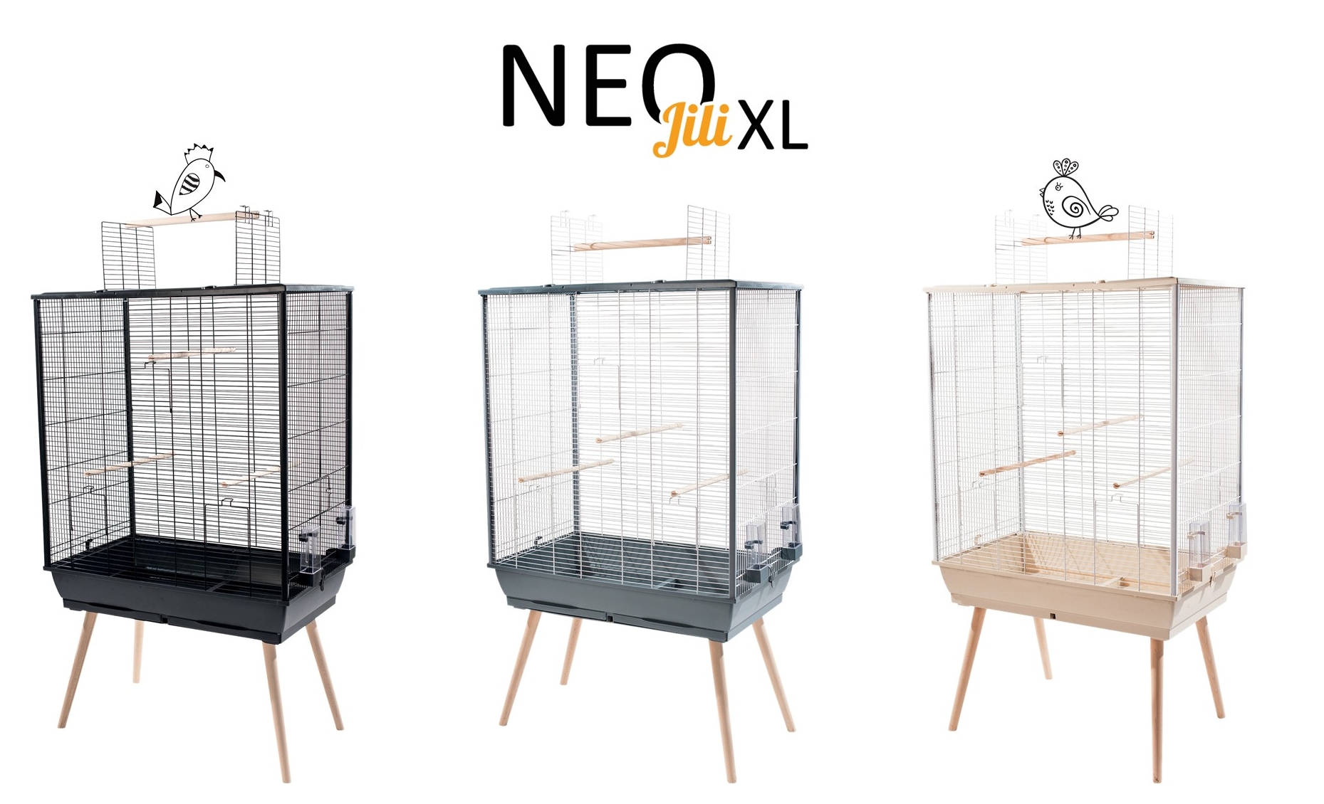 Voorlopige naam Veilig hout Neo Jili XL kooi - Zolux